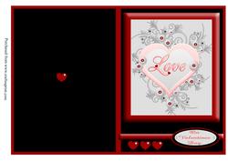 Love Heart Valentine Quick Card