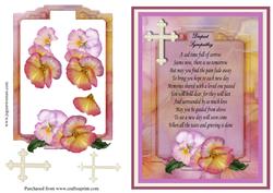 Sympathy Verse Card Front