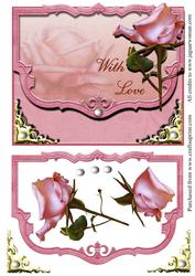 Rose Envelope Style Card Front