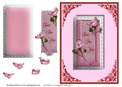Tickled Pink Roses Card Front
