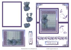 Iris with Love Card Front