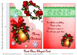 Good Cheer Shaped Card