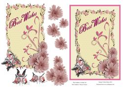 Best Wishes Flower Frame