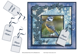 Snowy Christmas Bird One