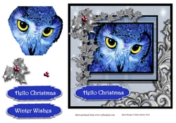 Frosty Christmas Owl