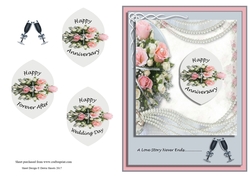 Anniversary Roses and Pearls