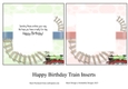 Happy Birthday Train Inserts