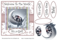Welcome Baby Girl Elephant Moon