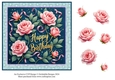 Blue Rose Ribbon Birthday