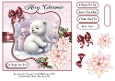 Pastel Baby Bear Merry Christmas