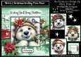 Merry Christmas Smiling Polar Bear