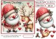 Quirky Santa and Rudolph
