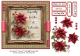 Framed Christmas Poinsettias