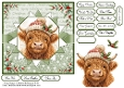 Happy Christmas Highland Cow