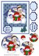 Snowman Family Card Front