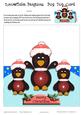 Snowflake Penguins Pop Top Card