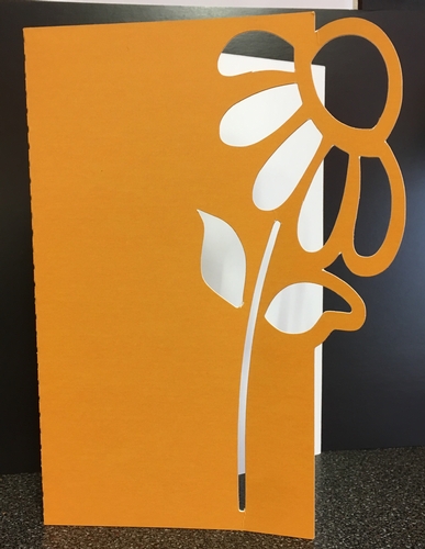 Over The Edge Flower Card #4 With Envelope