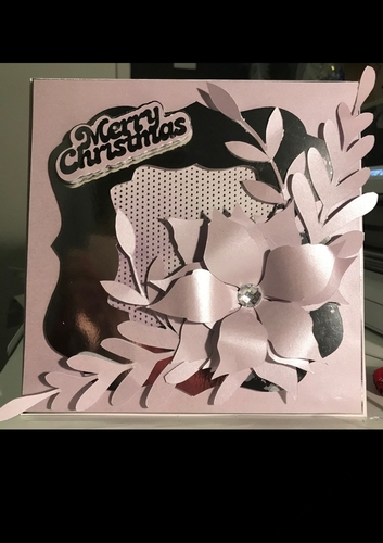 3D Poinsettia Tent fold Card
