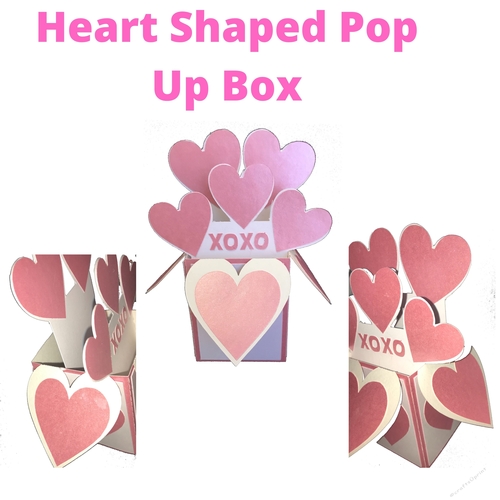 Heart Shaped  Pop Up Box 