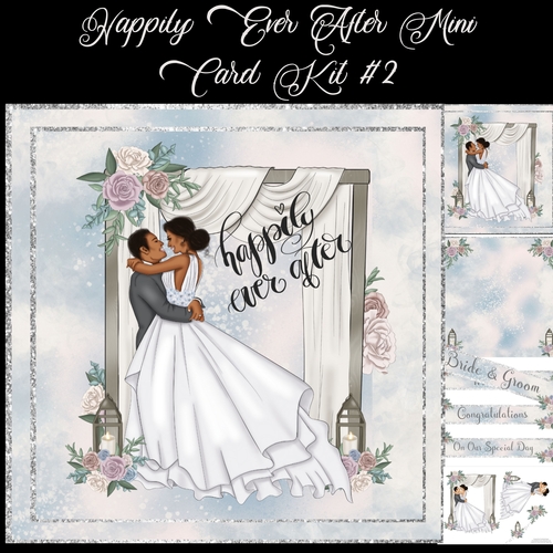 Happily Ever After Wedding Mini Card Kit #2 jpG 300DPI