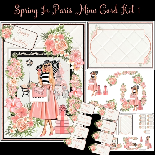 Spring In Paris Mini Card Kit #1