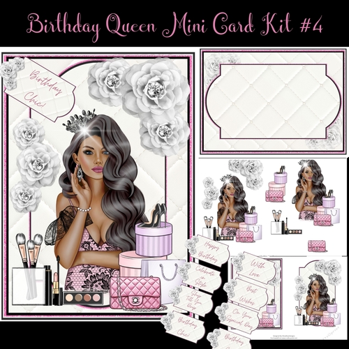 Birthday Queen Mini Card Kit #4