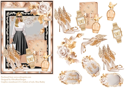 Gold Fashion Quick Card #1