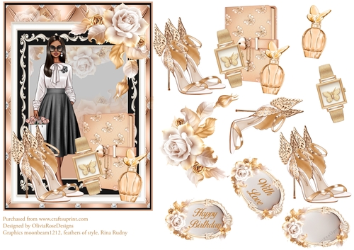 Gold Fashion Quick Card #2
