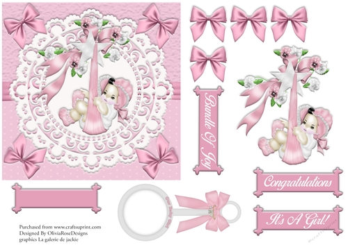 Baby Girl Quick Card #1