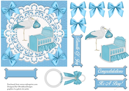 Baby Boy Quick Card #2