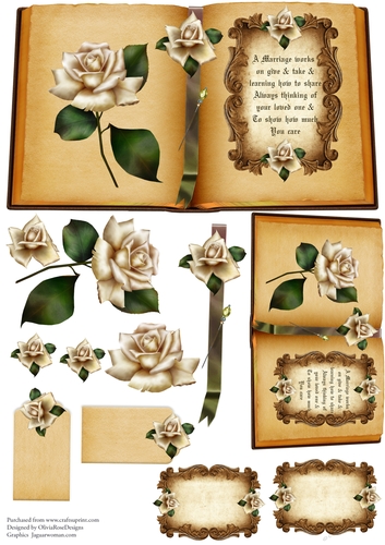 vintage Book Of Roses #3