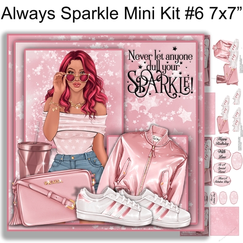 Always Sparkle Mini Card Kit #6 7x7