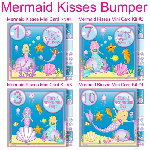 Mermaid Kisses Mini card bumper kit #1 7x7 Ages 1-10