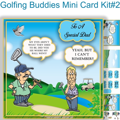 Golfing Buddies  Mini Card Kit #2