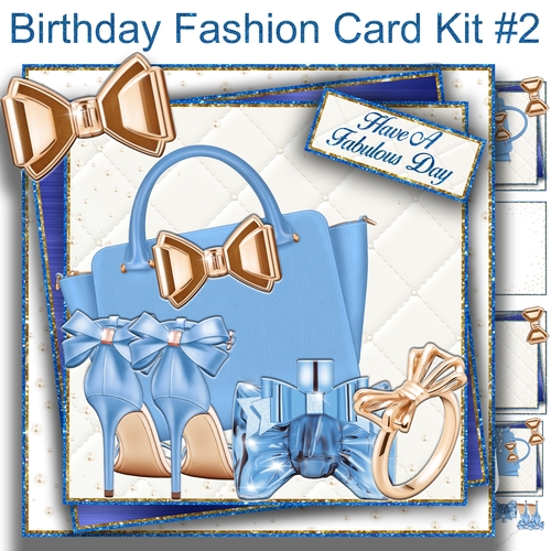 Birthday Fashion Card Kit #2