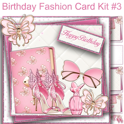 Birthday Fashion Card Kit #3