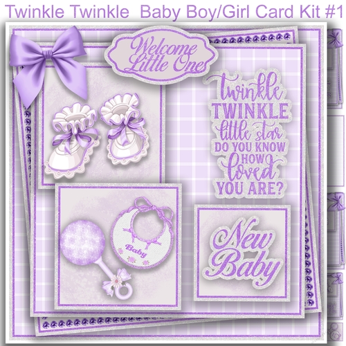 Twinkle Twinkle Baby Boy/Girl Purple #1
