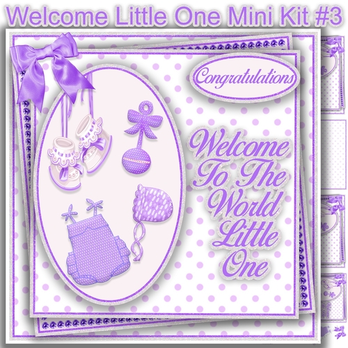 Welcome Little One Mini Card Kit #3