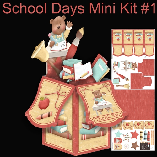 School Days large Pop Up Box Kit #1