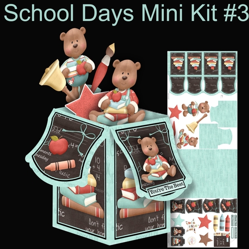 School Days large Pop Up Box Kit #3