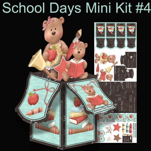 School Days large Pop Up Box Kit #4