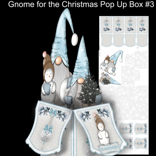 Gnome For Christmas Large pop Up box #3