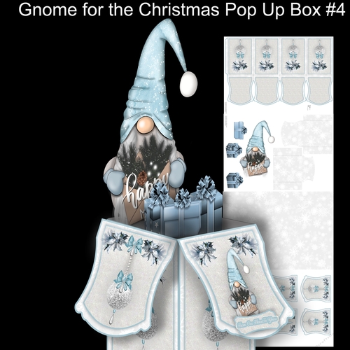 Gnome For Christmas Large pop Up box #4