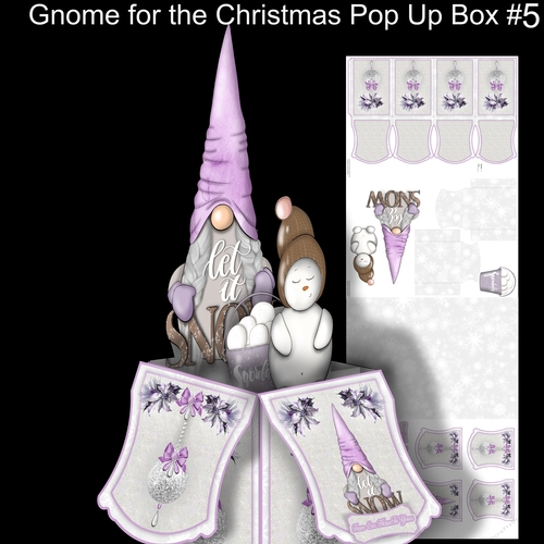 Gnome For Christmas Large pop Up box #5