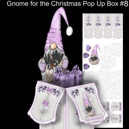 Gnome For Christmas Large pop Up box #8