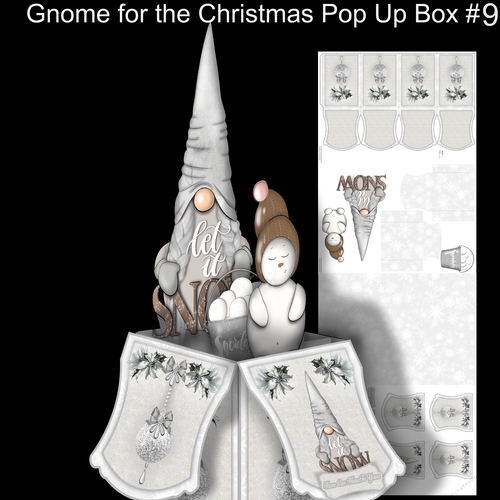 Gnome For Christmas Large pop Up box #9