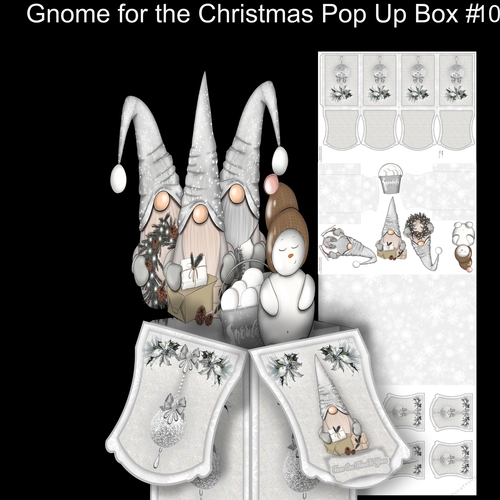 Gnome For Christmas Large pop Up box #10