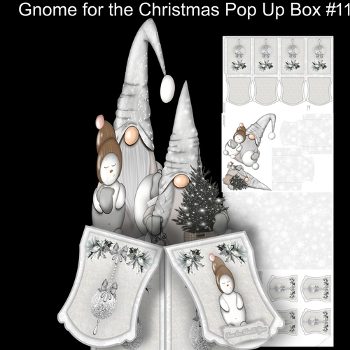 Gnome For Christmas Large pop Up box #11