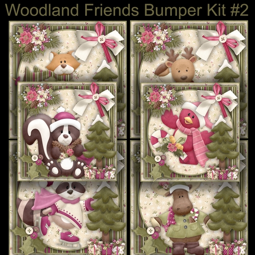 Woodland Friends Bumper Kit #2  6 different Cards**