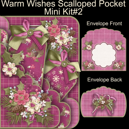 Warm Wishes Scalloped Pocket Card Mini Kit #2
